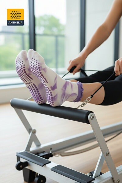 Dore Orijinal Kadın Batik Model Kaydırmaz Tabanlı Yoga Sports Yeni Sezon Pilates ve Yoga Çorabı 1 Çift