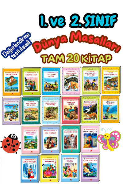 Yıldız Yayınları 6-8 Yaşa Uygun Rengarenk Resimlerle Süslenmiş 20' Li Hikaye ...