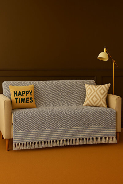 Sheri Home Elora Koltuk Örtüsü Kaymaz Kumaş Özelliği 180 X 200 Cm DiomandSeri...