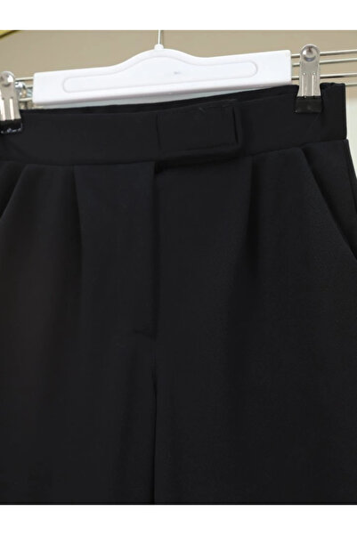 velmorafashion Παντελόνι Palazzo με φερμουάρ Velcro - Μαύρο