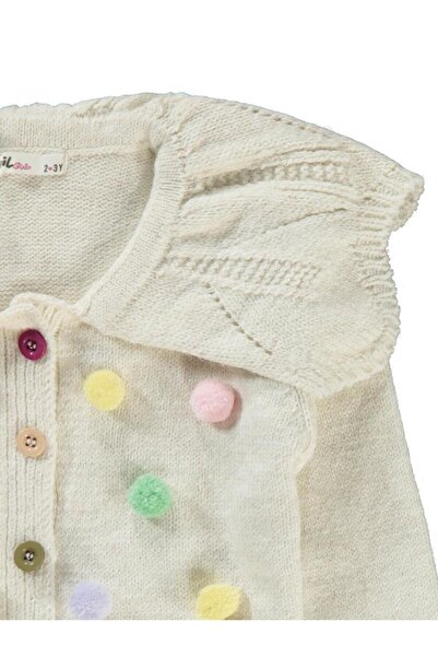 Civil Girls Kız Çocuk Hırka 2-5 Yaş Ekru