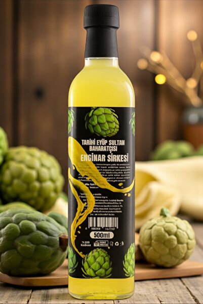 TARİHİ EYÜP SULTAN BAHARATCISI Doğal Fermantasyon Katkısız Enginar Sirkesi 500ml