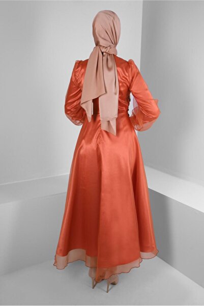 Alvina TAŞ İŞLEMELİ TÜL DETAYLI ABİYE ELBİSE 50302