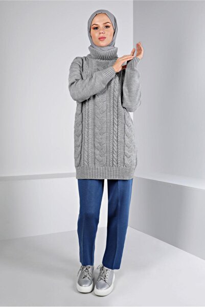 Alvina Knitted Detailed Knitwear Tunic 43135