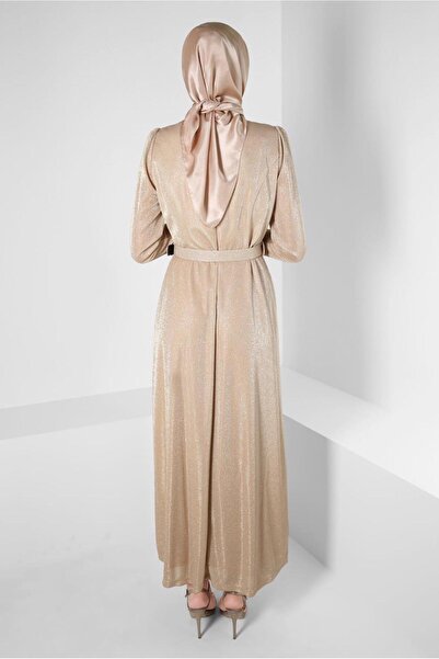 Alvina Kemerli Simli Abiye Elbise 50270