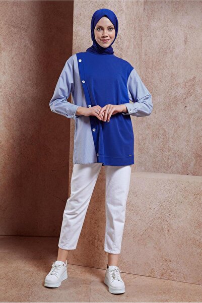Alvina 44751 Model Garnished Tunic Tracksuit