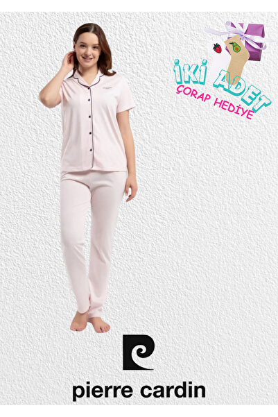 Pierre Cardin Γυναικείο Σετ Πιτζάμες Βαμβακερό & Modal Boxed κοντομάνικο L1.P...