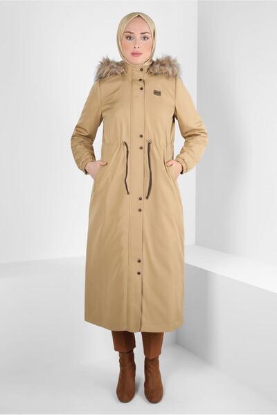 Alvina سترة بغطاء للرأس وخصر برباط 90369