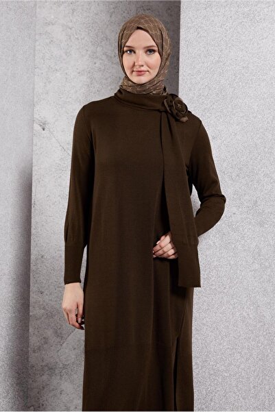 Alvina Brooche Detailed Knitwear Tunic 44913