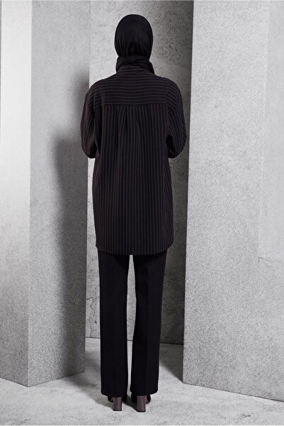 Alvina İŞLEME DETAYLI ÇİZGİLİ TUNİK 45048