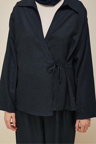 Alvina Tie-Up Detail Pants Suit 46045