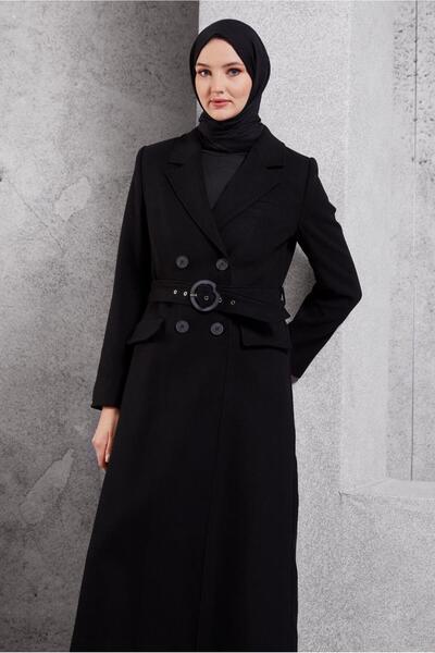 Alvina 90504 Μοντέλο Παλτό με Ζώνη