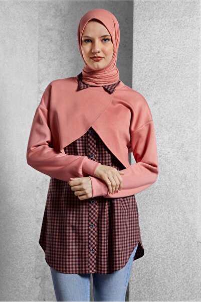 Alvina Shirt Collar Double Tunic - 45247