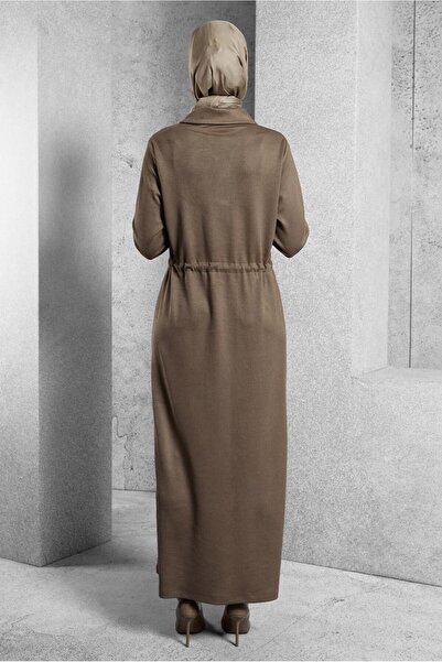 Alvina 45107 Μοντέλο Πέτρα Λεπτομερή Φόρεμα Φόρμας