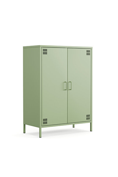 Furni24 Pera Metal Dolap 2 Kapılı 80,50 x 40 x 109,50 cm - 9 Renk Seçeneği Bu...