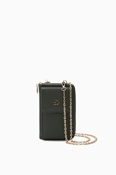 Levidor Çok Işlevli Telefon Bölmeli Haki Cüzdan - 0057c410