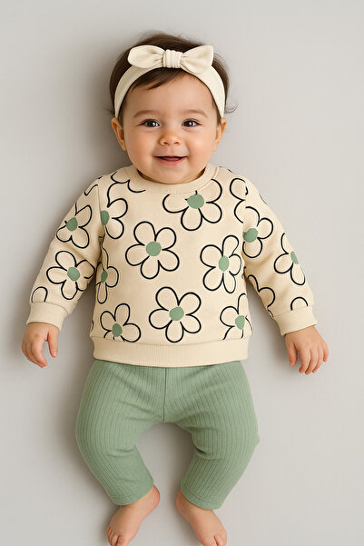bebekyol Floral Printed Baby Suit