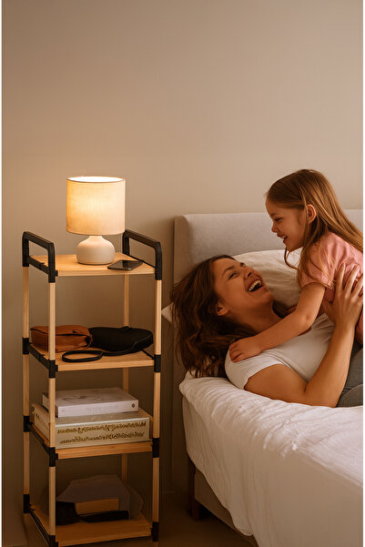 Nwood PAZARAZA NR 02 2 KATLI MASİF AHŞAP RAF