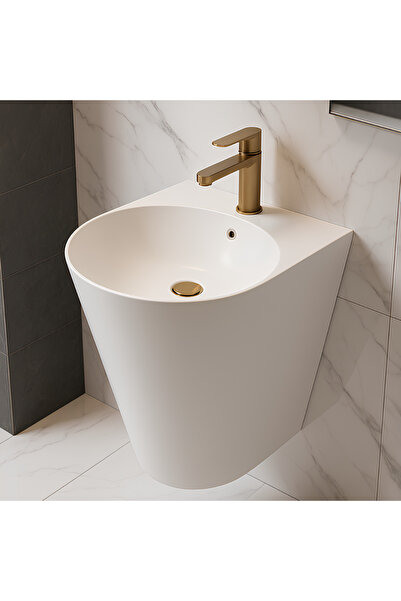 Turavit İglo Beyaz Delikli Monoblok Lavabo 44 Cm IGL5910