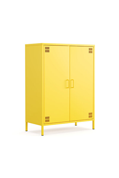 Furni24 Pera Metal Dolap 2 Kapılı 80,50 x 40 x 109,50 cm