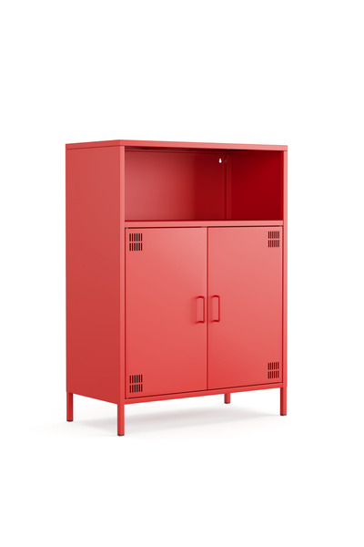 Furni24 Pera Metal Dolap 2 Kapılı, Açık Raflı 80,50 x 40 x 109,50 cm - 9 Renk Seçeneği Bulunmaktadır