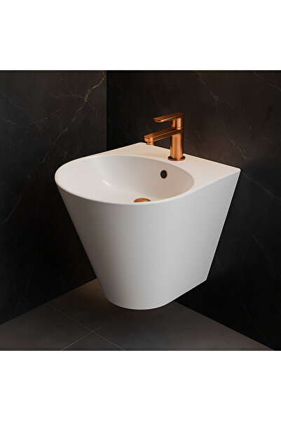 Turavit İglo Beyaz Delikli Monoblok Lavabo 44 Cm IGL5910