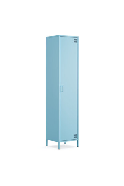 Furni24 Pera Metal Elbise Dolabı, Soyunma Dolabı, Tek Kapılı, 41,50 x 40 x 18...