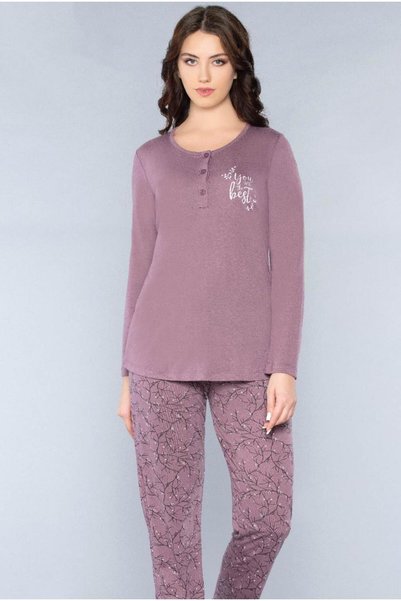 Alperi Long Sleeve Seasonal Pajama Set Viscose 790-53