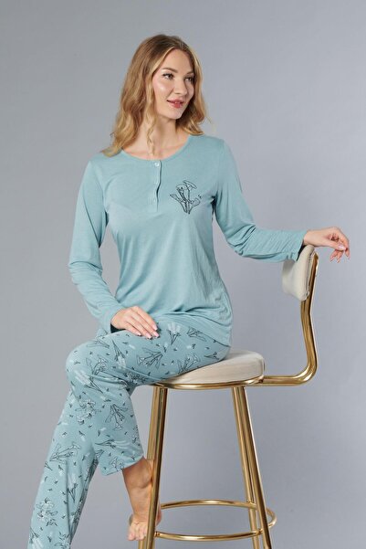 Alperi Long Sleeve Seasonal Pajama Set Viscose 790-38