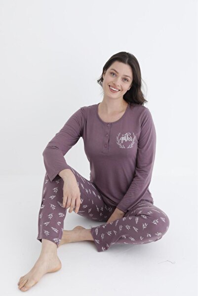 Alperi Long Sleeve Seasonal Pajama Set Viscose 790-31