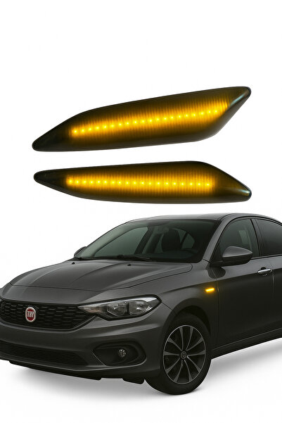 KLCS Fiat Egea Düz Ledli Çamurluk Sinyali Sağ Sol Takım ( Soketsiz )