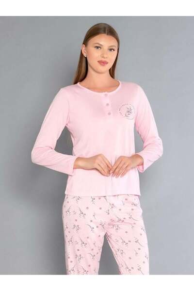 Poppy Long Sleeve Plaid Pajama Set - Summer Floral Pattern Soft Milan Fabric ...