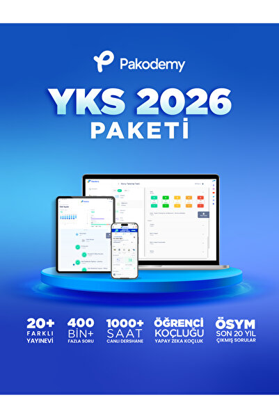 pakodemy YKS 2026 PAKETİ | Sınırsız Erişim Yapay Zeka ile Öğrenme