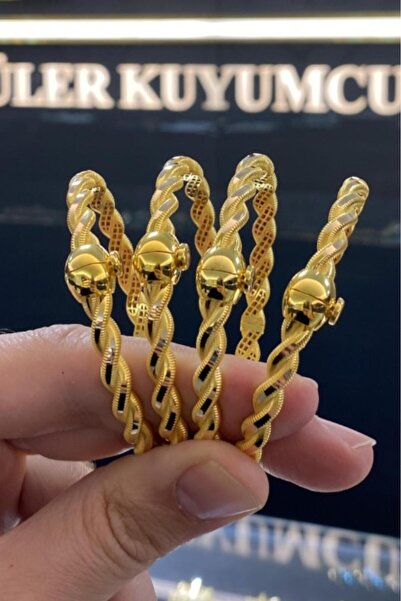 Çgk Çiğdem Gürel Kuyumculuk 22 Ayar Görünümlü Erzurum Burma Altın Bilezik