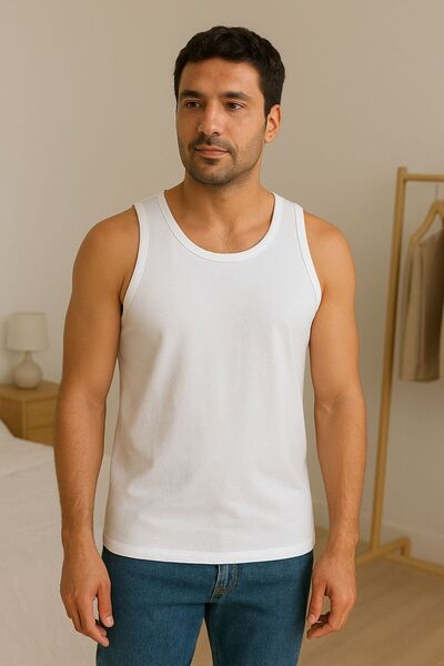 FORMO Ανδρικό εσώρουχο από βαμβακερό χτενισμένο βαμβάκι με λουράκια, 2 τεμάχια