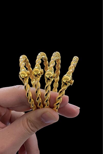 Çgk Çiğdem Gürel Kuyumculuk 22 Ayar Görünümlü Erzurum Burma Altın Bilezik