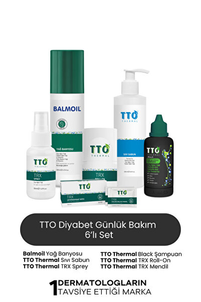 TTO Diyabetik Günlük Bakım Seti 6'lı – Cilt Kuruluğuna ve Tahrişe Karşı Özel ...