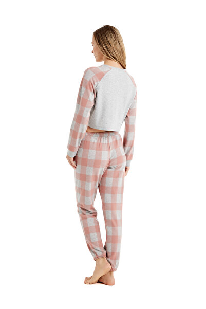 Blackspade Thermal Women's Pajama Set 60492 - Gray Melange