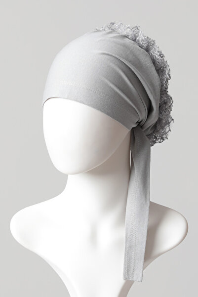 ipekistanbul غطاء رأس مخيط من الأمام مع كعكة من الدانتيل - إنتاج خاص عالي الج...