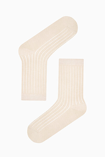 Penti Vertikale Colosio Beige Weiß 2 Socken Socken