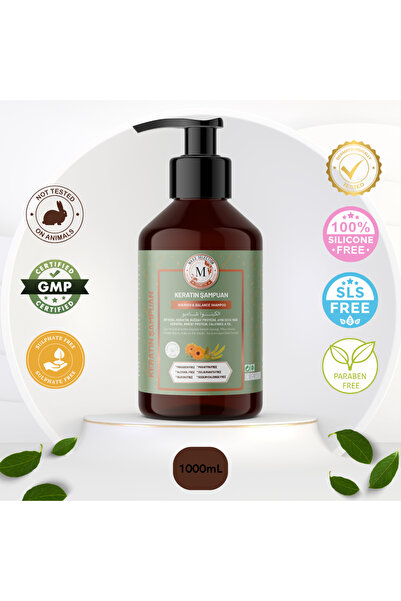 MAXXSELECTION Zayıf ve Yıpranmış Saçlar Için Kırık Onarıcı Güçlendirici Besleyici Keratin Bakım Şampuan 1000ml