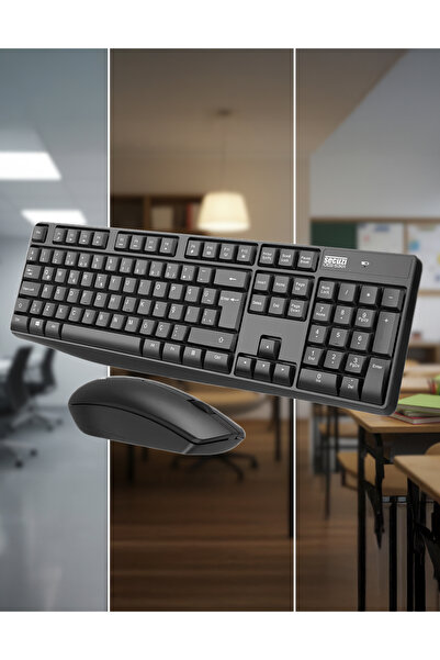 SECUZİ Kablosuz Wi-Fi Q Klavye Mouse Set