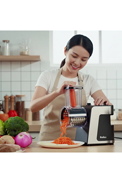 ROBX R10 Çok Fonksiyonlu Içli Köfte Sosis Yapma & Salata Peynir Doğrama Rende Dilimleme Makinası