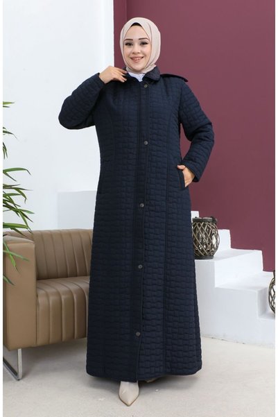 GÖZDE GİYİM Plus Size Quilted Coat