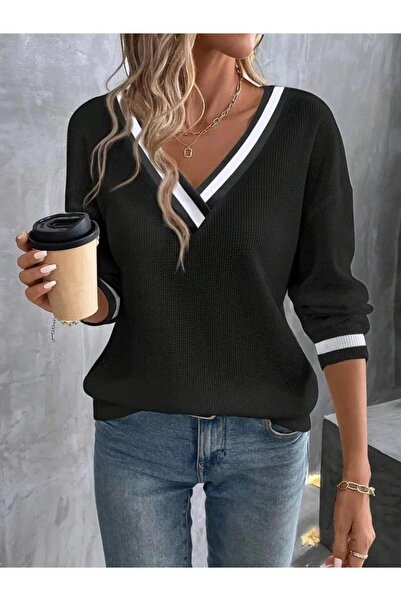 ARONA Women's Long Sleeve V-Neck Waffle Blouse