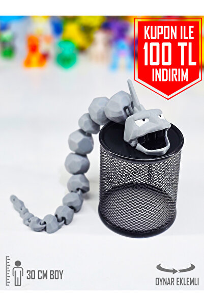 Suelo Butik DEV BOY! Pokemon Onix Figürü Tüm Eklemleri Hareketli Pokemon Karakter Figür Oyuncakları 32,5 Cm