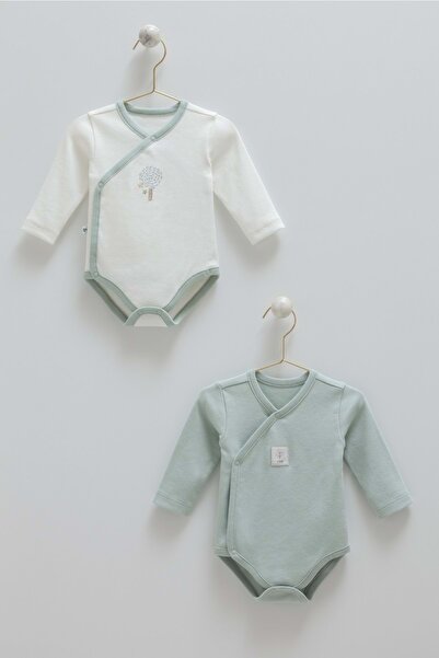 Caramell Hello Forest Anvelop Long Sleeve Double Snap Body Green