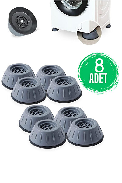 Fresh Moon White Goods Stand 8-Piece Furniture Leg Washing Machine Dishwasher Riser Anti-Vibration Holder