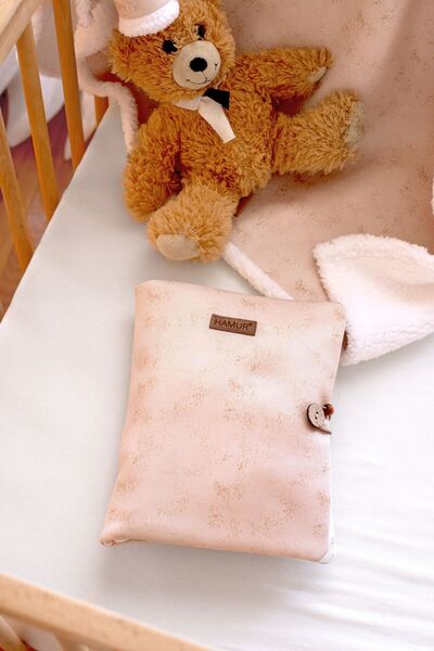 HAMUR Anne Bebek Bakım Çantası Yenidoğan Alt Açma Değiştirme Düzenleyici Çantası Organizer Solid Bej