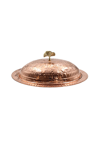 ANTEPSEPETİ Copper Engraved Oval Sahan (41 cm)